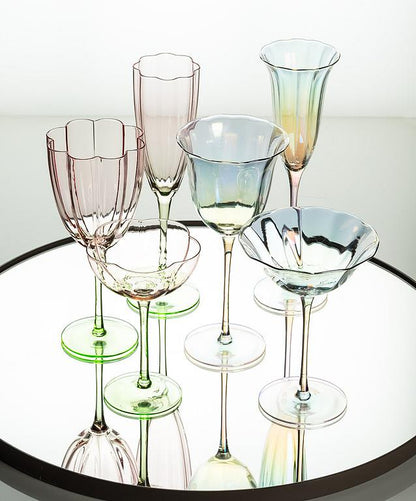 Iris Tulip Slender Flute Glass