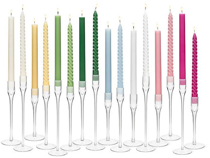 Tight Spiral Taper Candle | Hunter Green