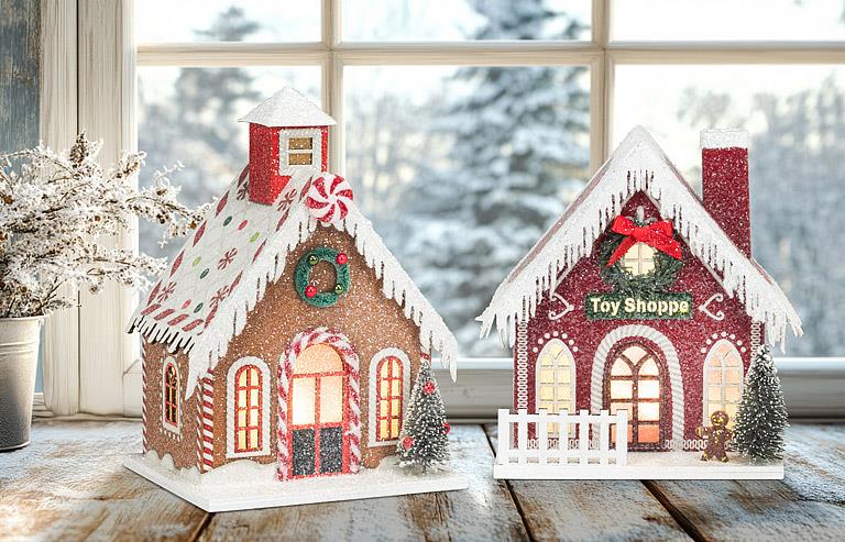 Candy-Covered LED Gingerbread House