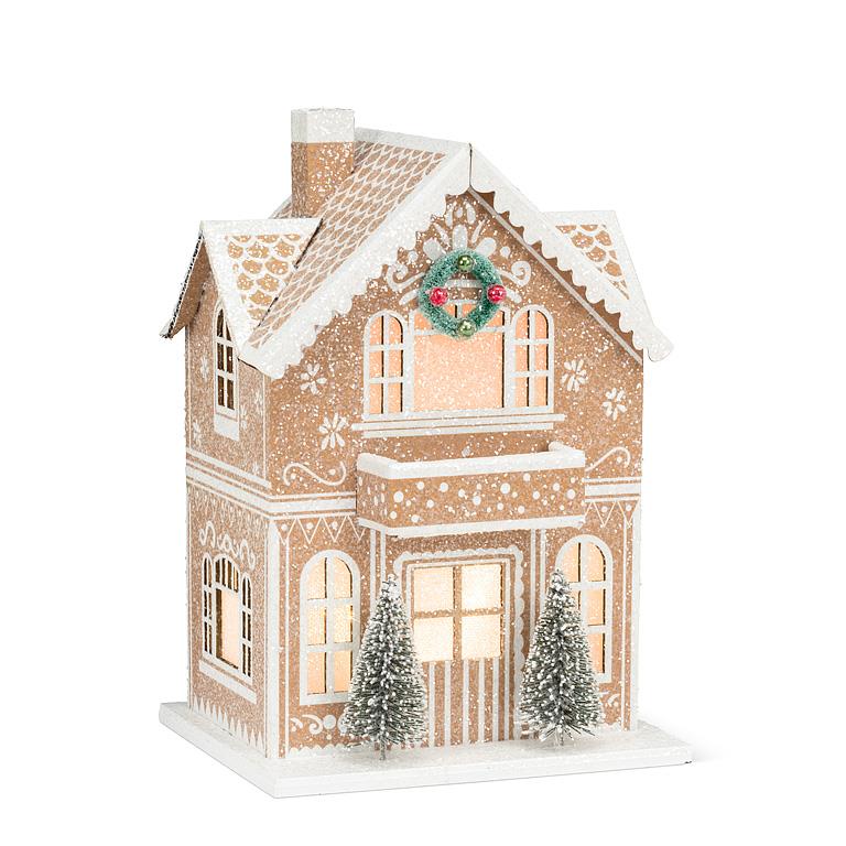Gingerbread LED House with Balcony