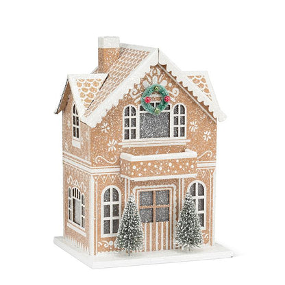 Gingerbread LED House with Balcony