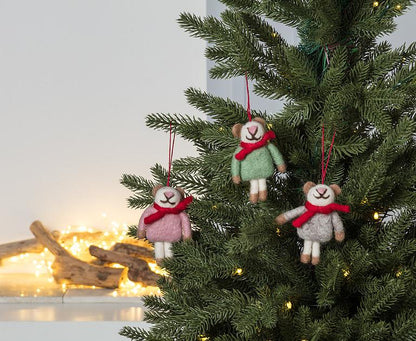 Mouse In Sweater Ornament