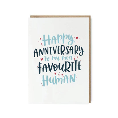 Favourite Human Anniversary Card