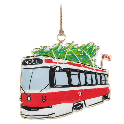 Christmas Streetcar Ornament