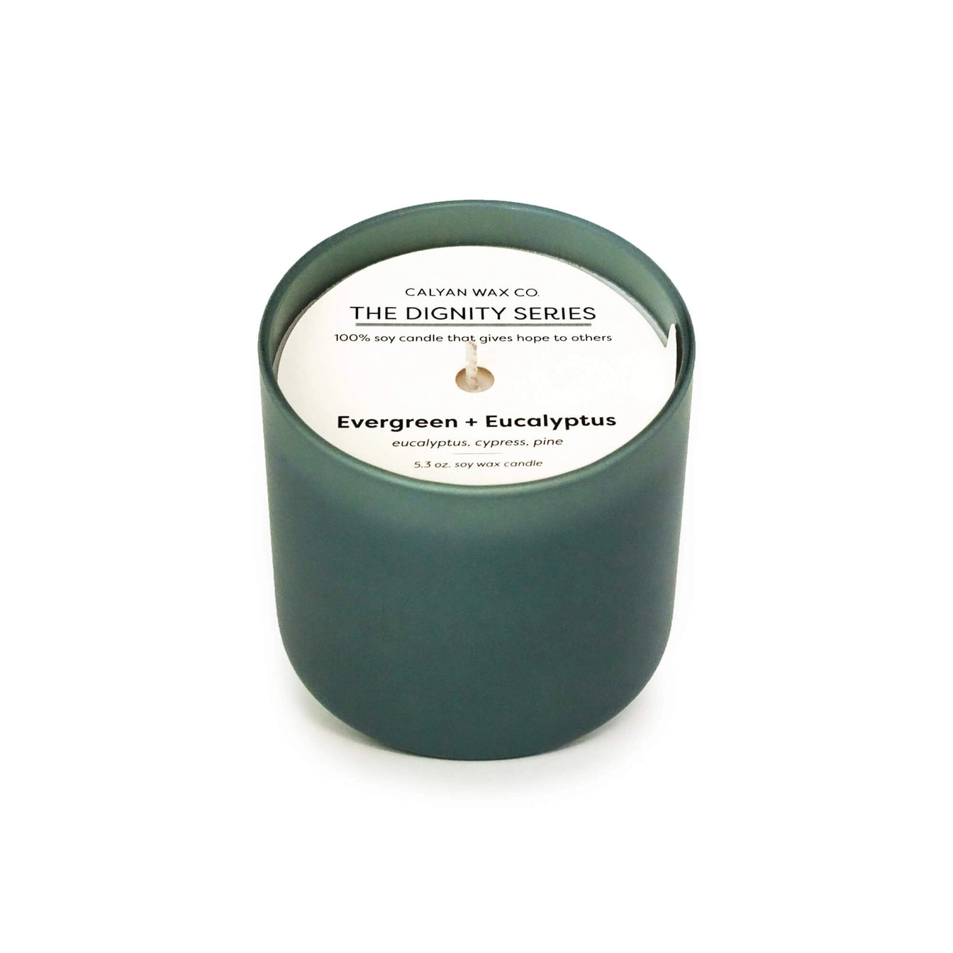 Dignity Series Soy Candle Evergreen + Eucalyptus