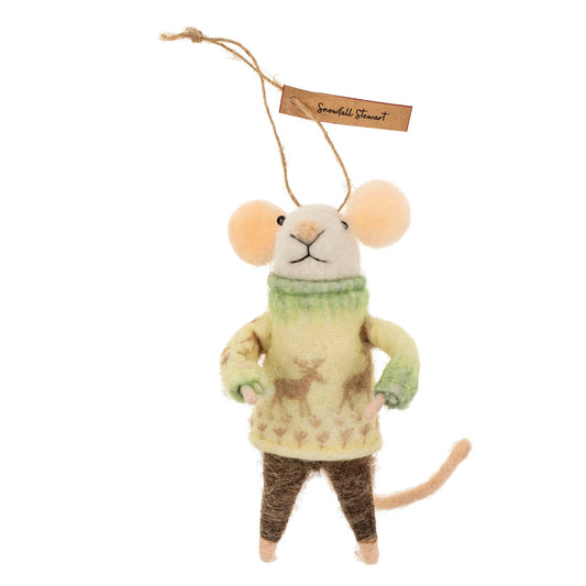 F52 - Snowfall Stewart Mouse Ornament