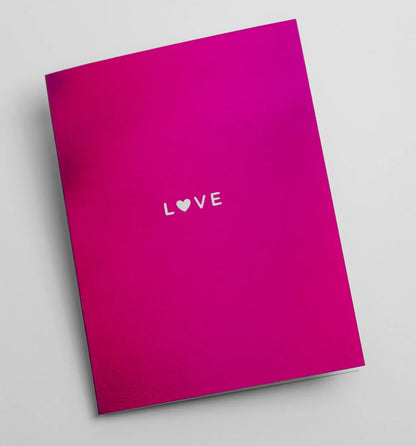 Mini Card Love Heart Foil Card