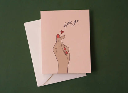Finger Hearts Card