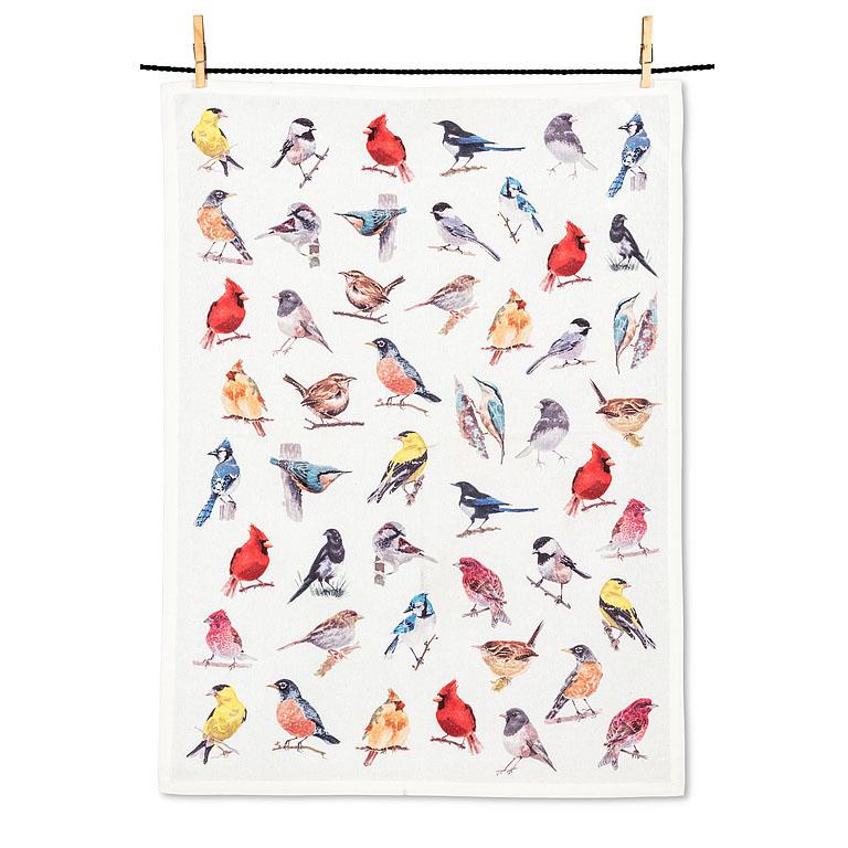North American Birds Kitchen Tea Towel