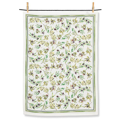Olives + Leaves Kitchen Tea Towel