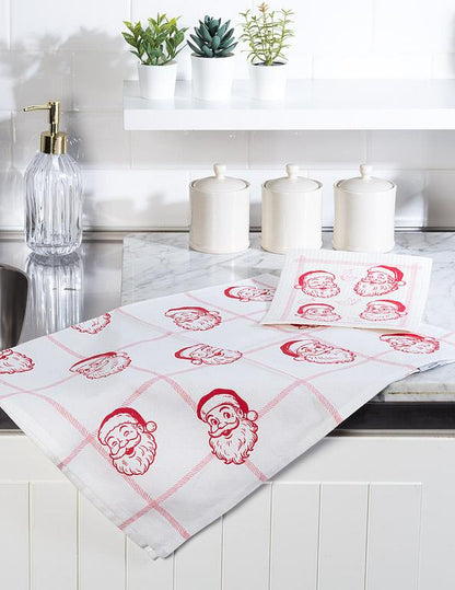 Vintage Santa Kitchen Towel