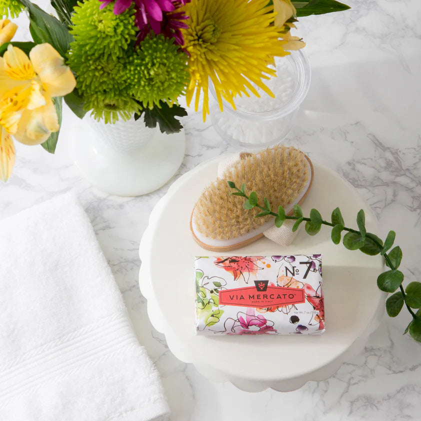 Via Mercato No.7 Soap - Peach Fig Blossom + Rose