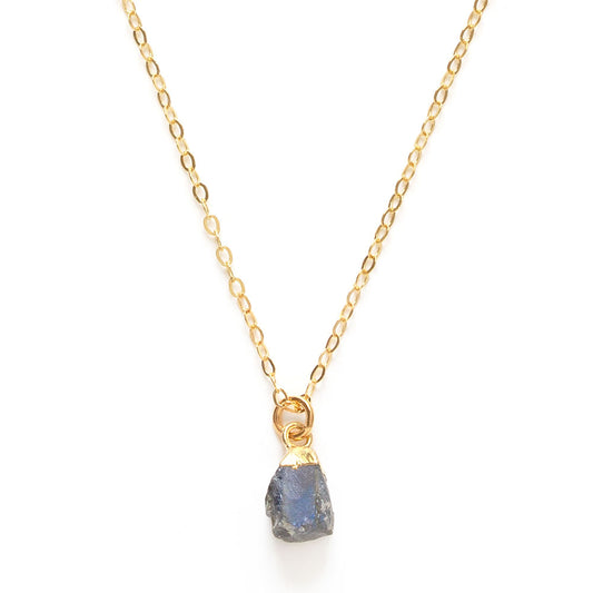 Raw Cut Gemstone Tanzanite Necklaces