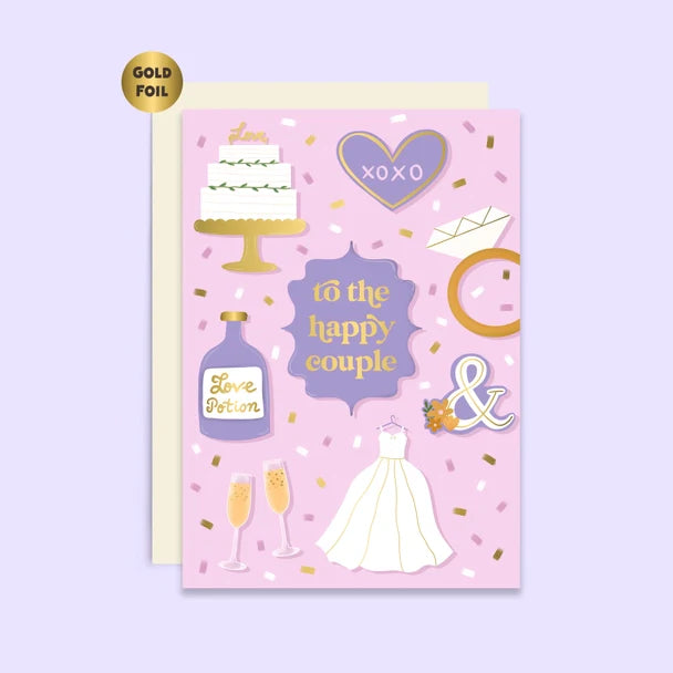To The Happy Couple Wedding Card