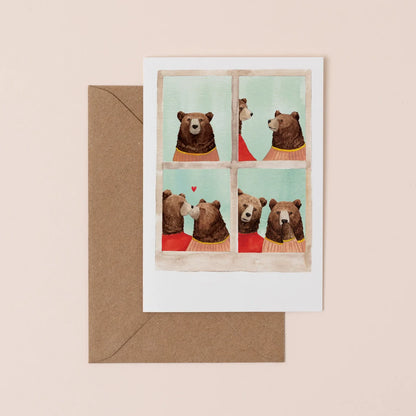 Photo Booth Kiss Card