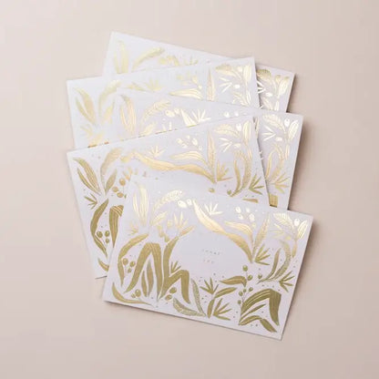 Thank You Gold Foiled Botanical Greeting Card