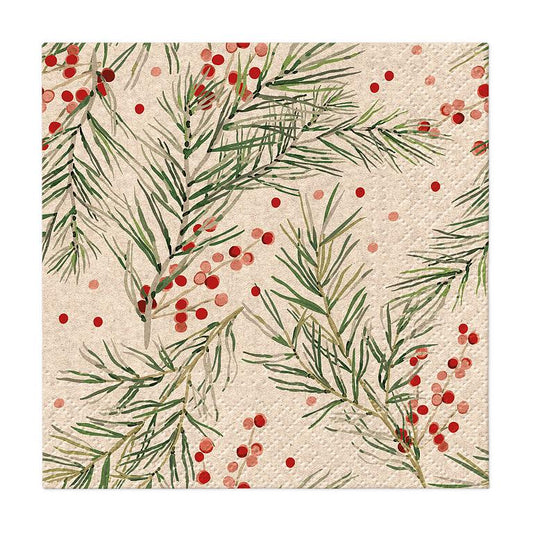 Cocktail We Care Holly Napkins