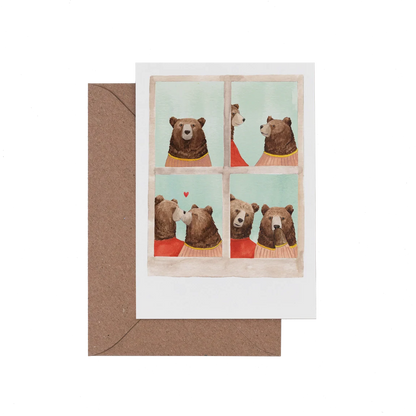 Photo Booth Kiss Card