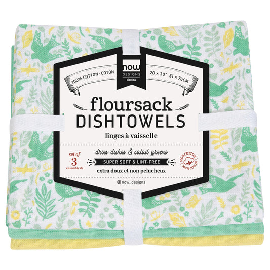 Meadowlark Floursack Dishtowels Set of 3