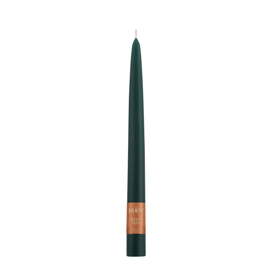 Taper Candle 9" X 7/8" Dark Green