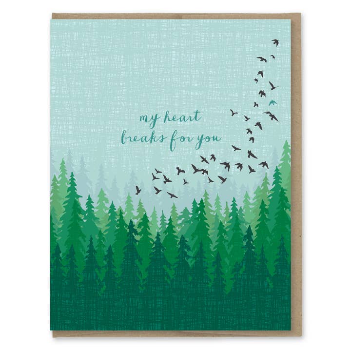 My Heart Breaks For You Sympathy Card