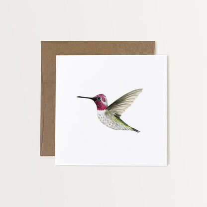 Anna's Hummingbird Art Card