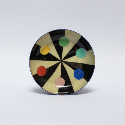 Round Enamel Tray Benson's Colour Hexagon