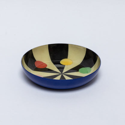 Round Enamel Tray Benson's Colour Hexagon