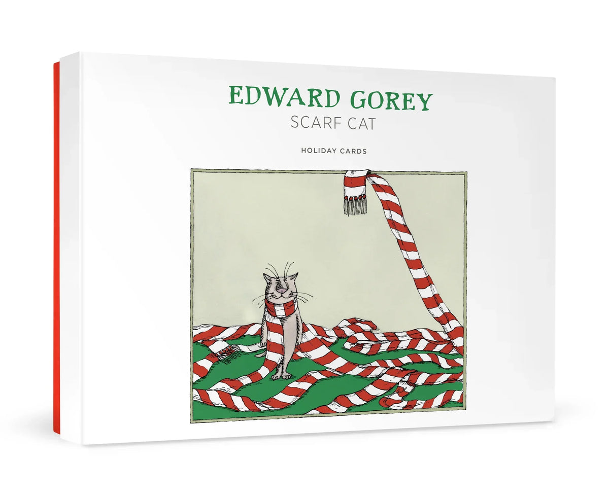 Edward Gorey Scarf Cat Holiday Boxed Cards