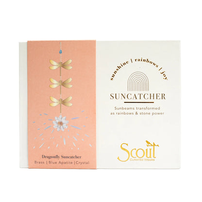 Suncatcher - Dragonfly  / Blue Apatite