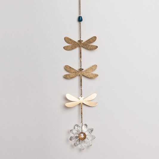 Suncatcher - Dragonfly  / Blue Apatite
