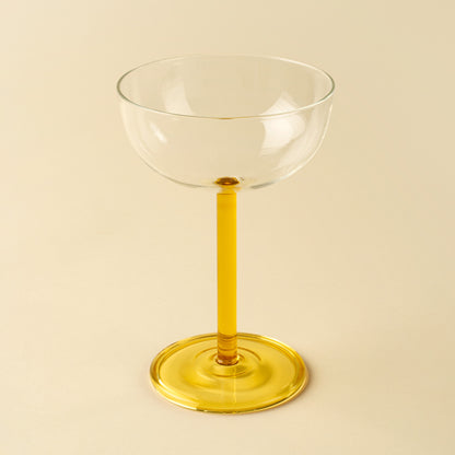 Celeste Coupe Glass Amber