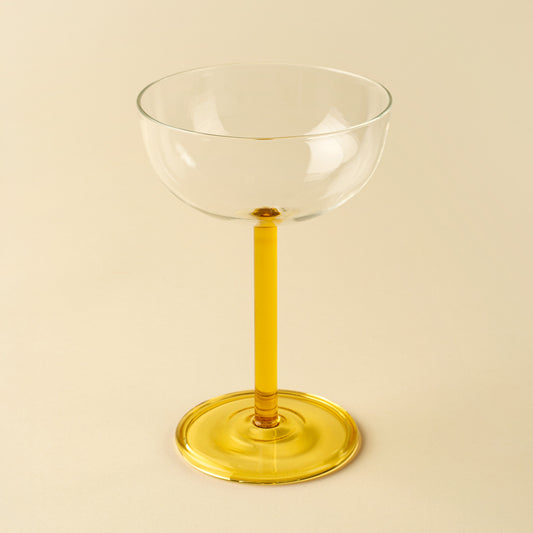 Celeste Coupe Glass Amber