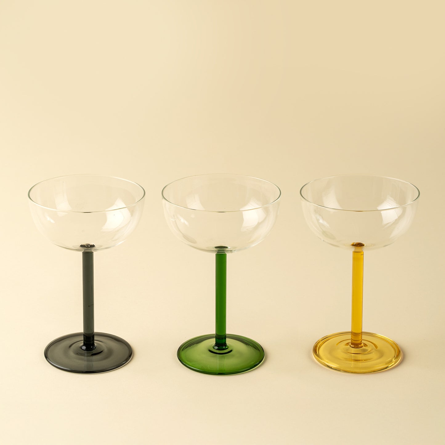Celeste Coupe Glass Amber