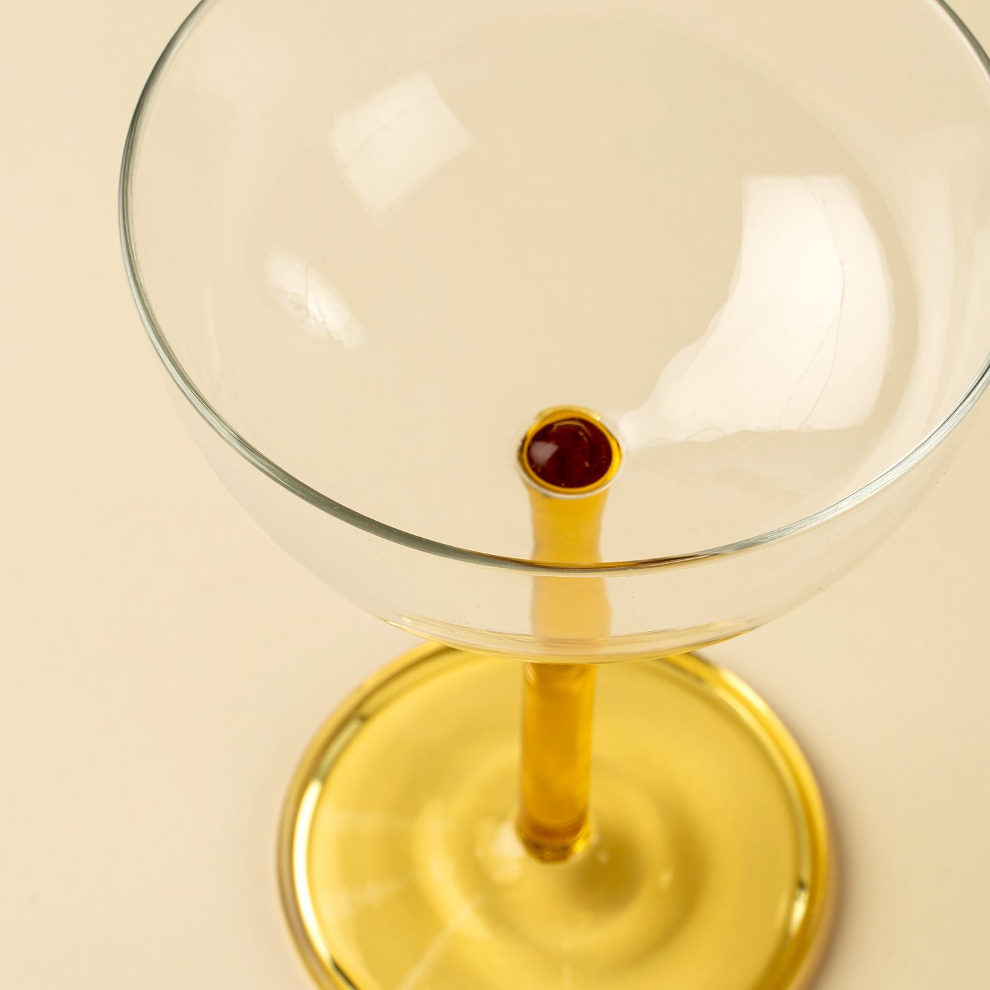 Celeste Coupe Glass Amber