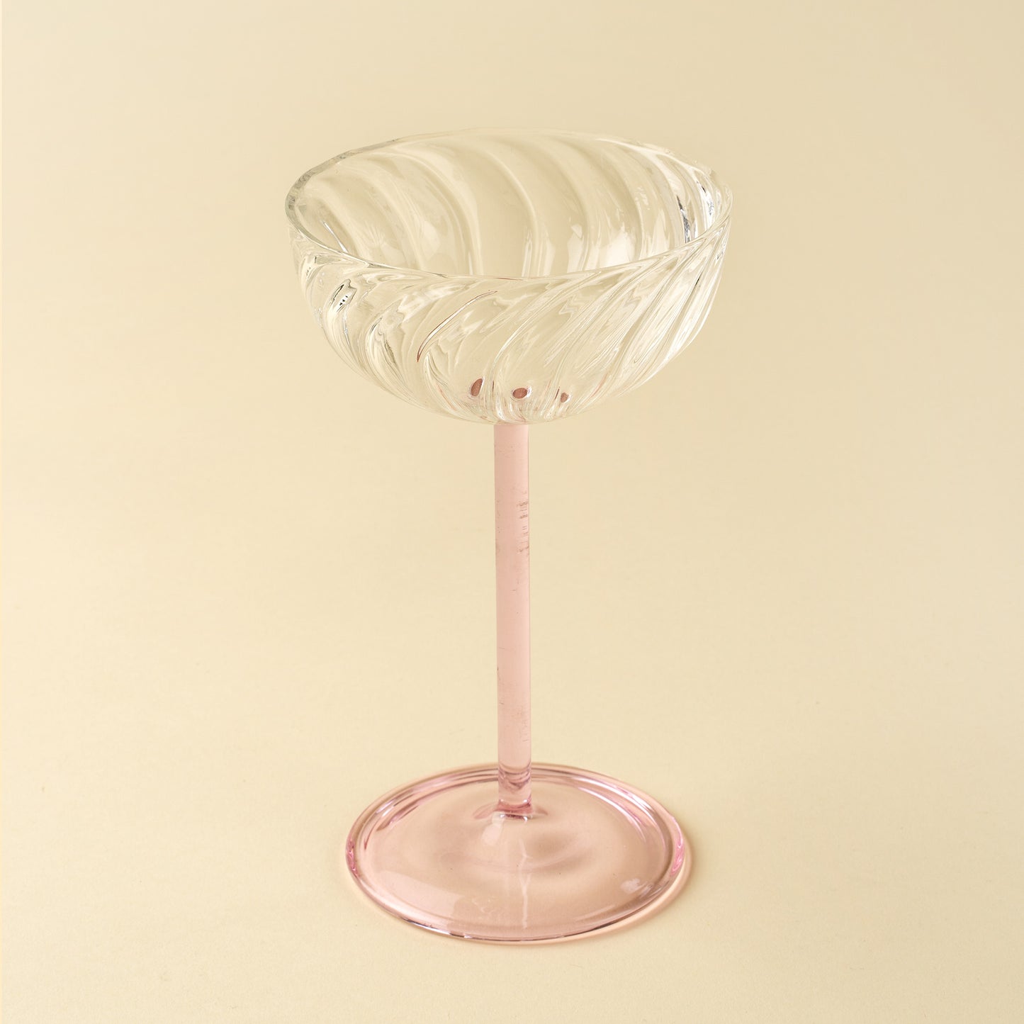 Celeste Coupe Glass Pink
