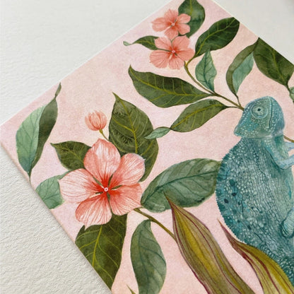 Chameleon Art Card