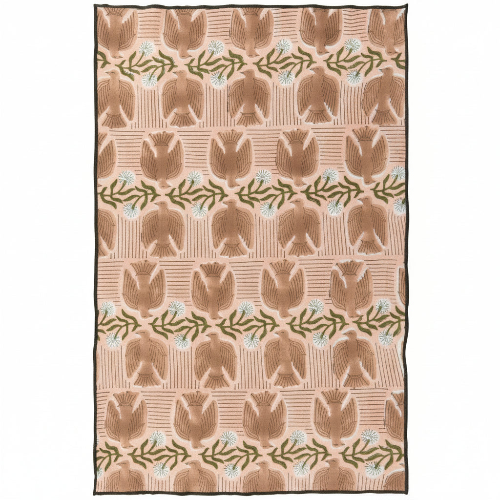 Peregrine Block Print Dishtowel