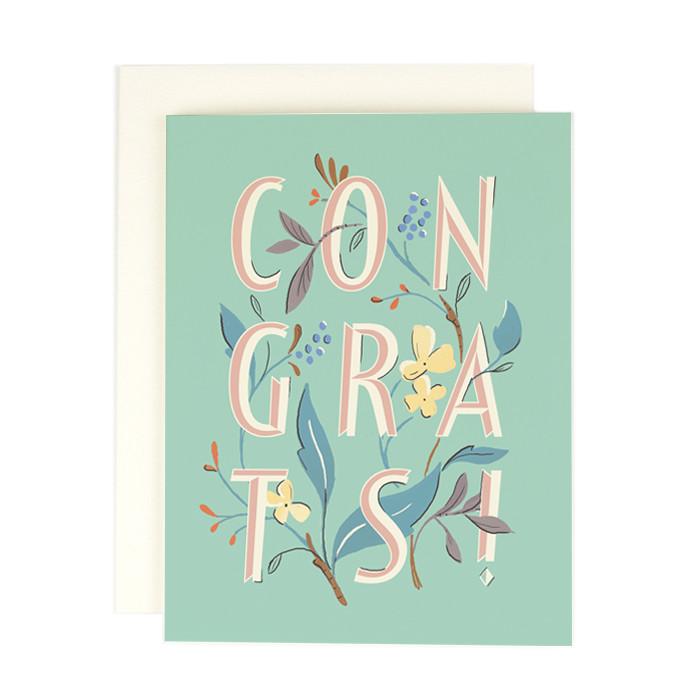 Congrats Type Card