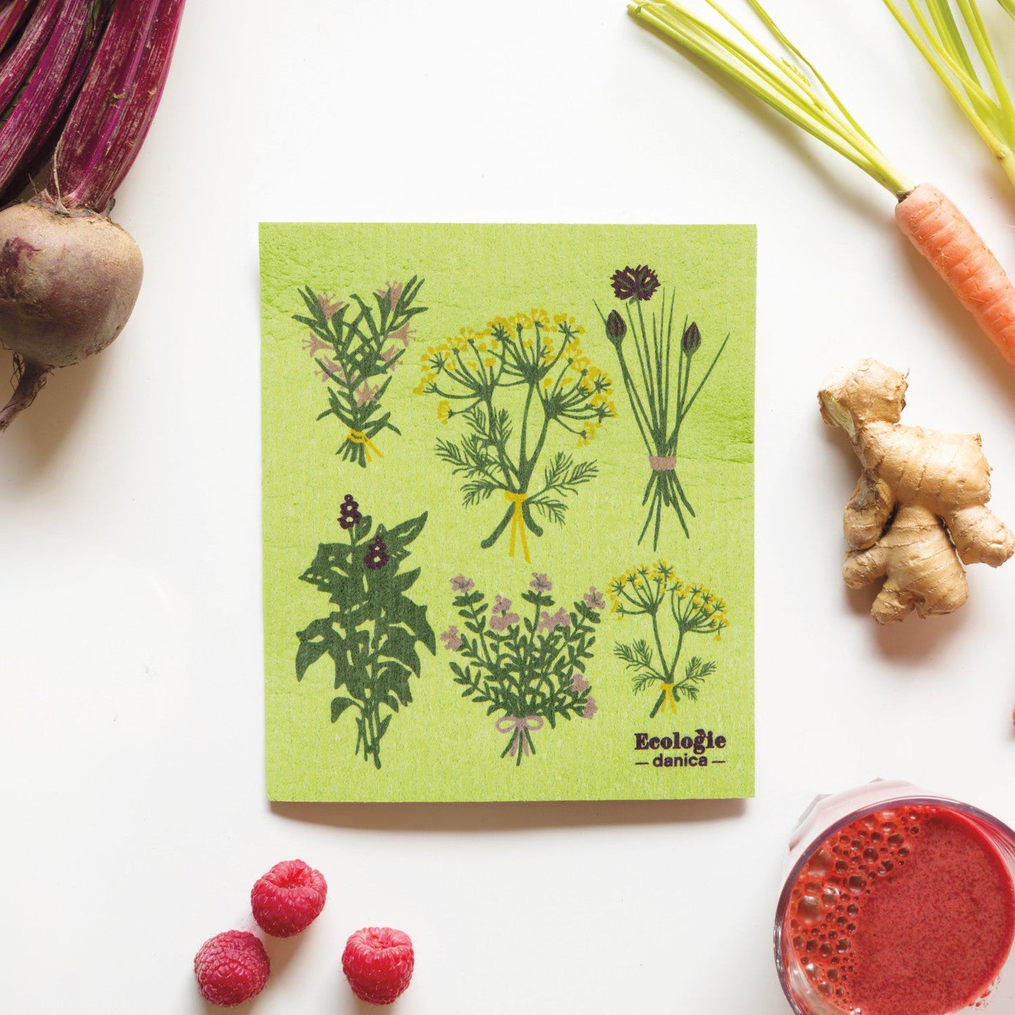 Swedish Dishcloth Fresh Herbs