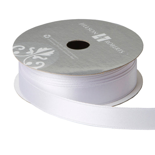 Fancy Satin Ribbon 5/8" White