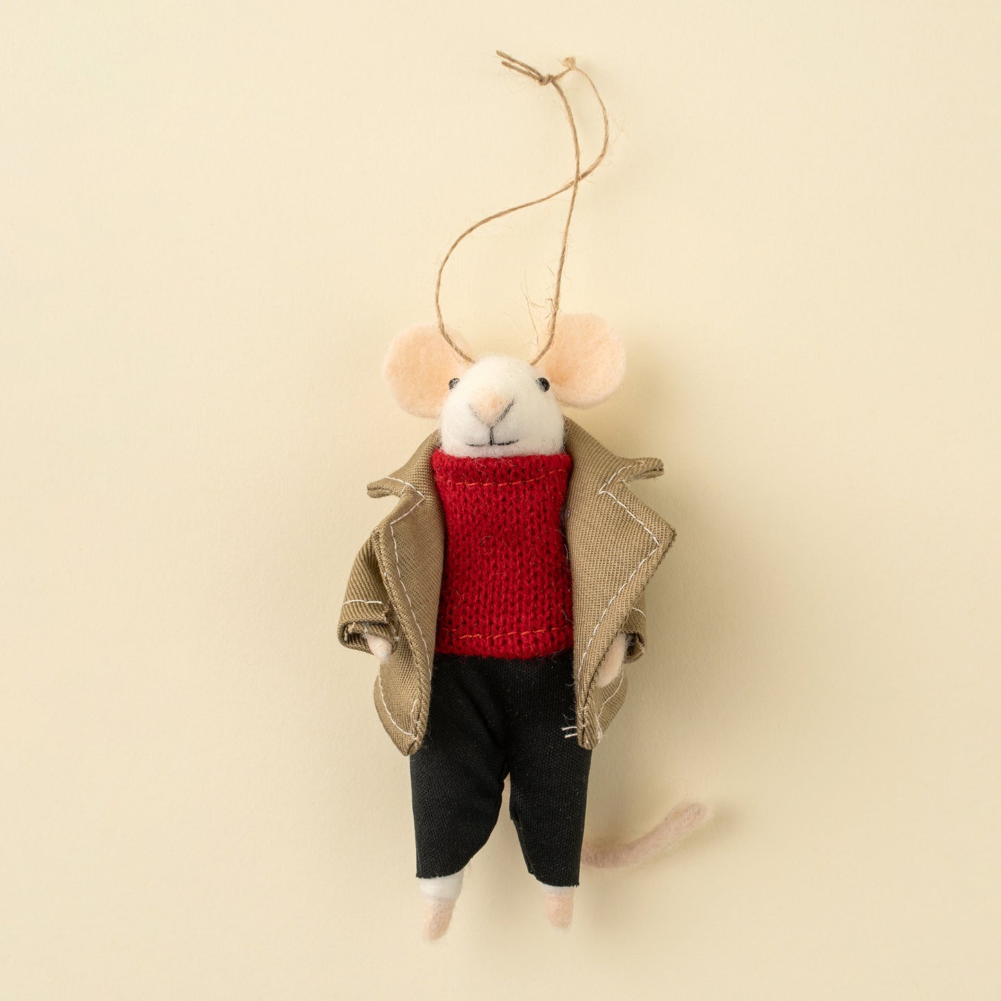 Fashionable Frankie Mouse Holiday Ornament