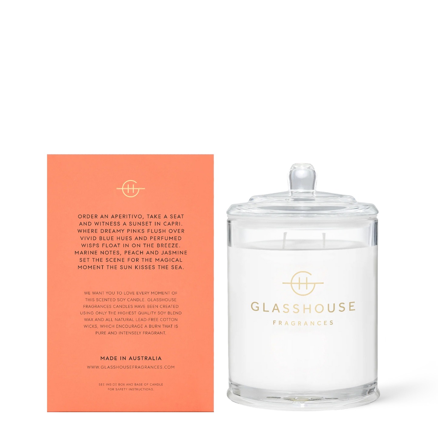 Sunsets In Capri Candle