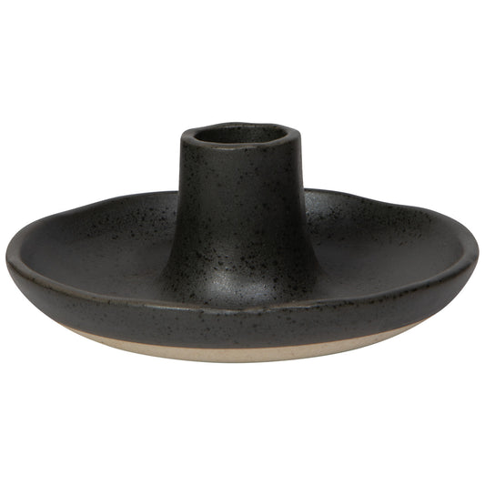Lumina Black Candle Holder