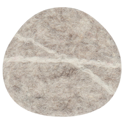 Striato Felt Coaster Set of 4 Flint