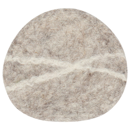 Striato Felt Coaster Set of 4 Flint