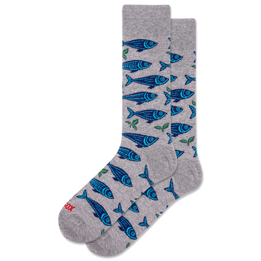 Sardines Men's Crew Socks
