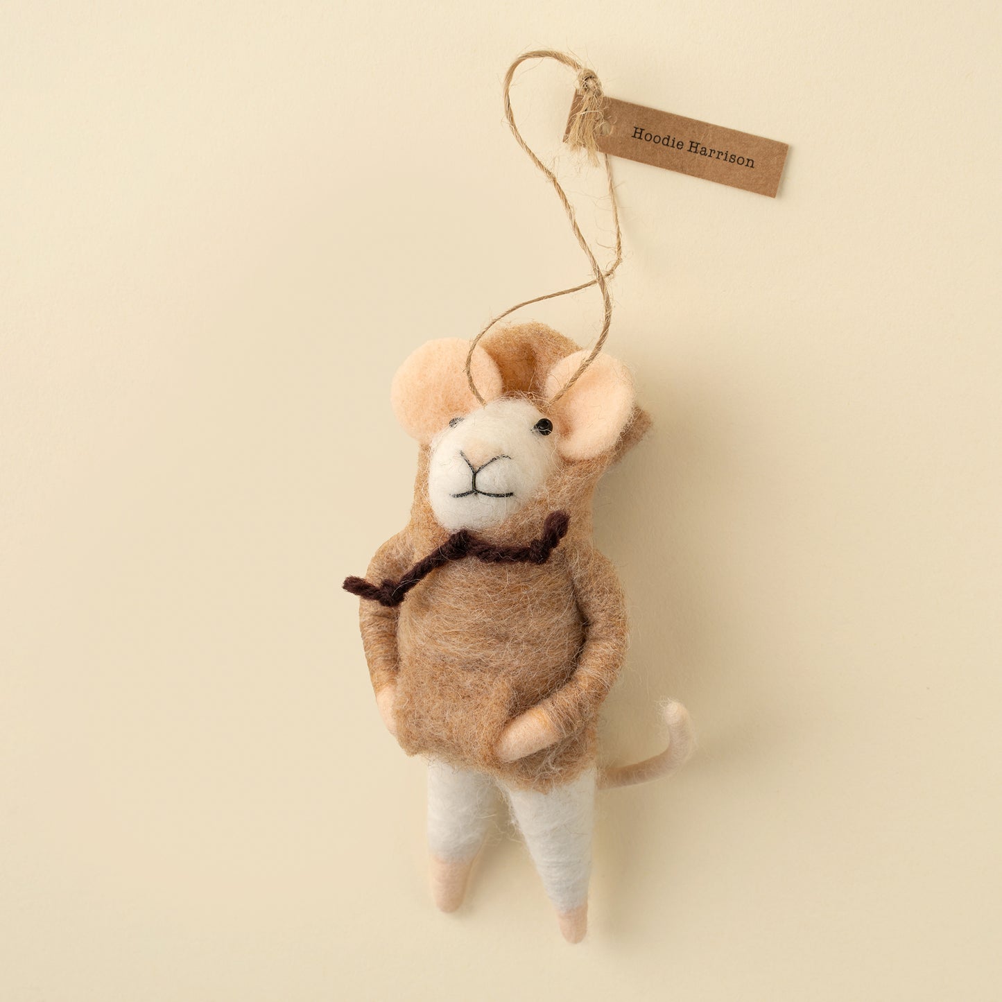 Hoodie Harrison Mouse Holiday Ornament