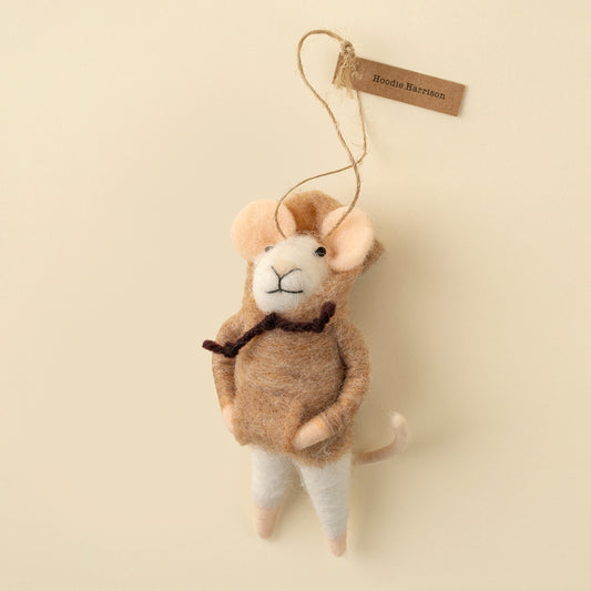 Hoodie Harrison Mouse Holiday Ornament