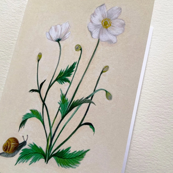 Japanese Anemones Art Card
